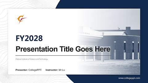Chitose Institute of Science and Technology Academic Presentation/Research Findings Report PPT Template