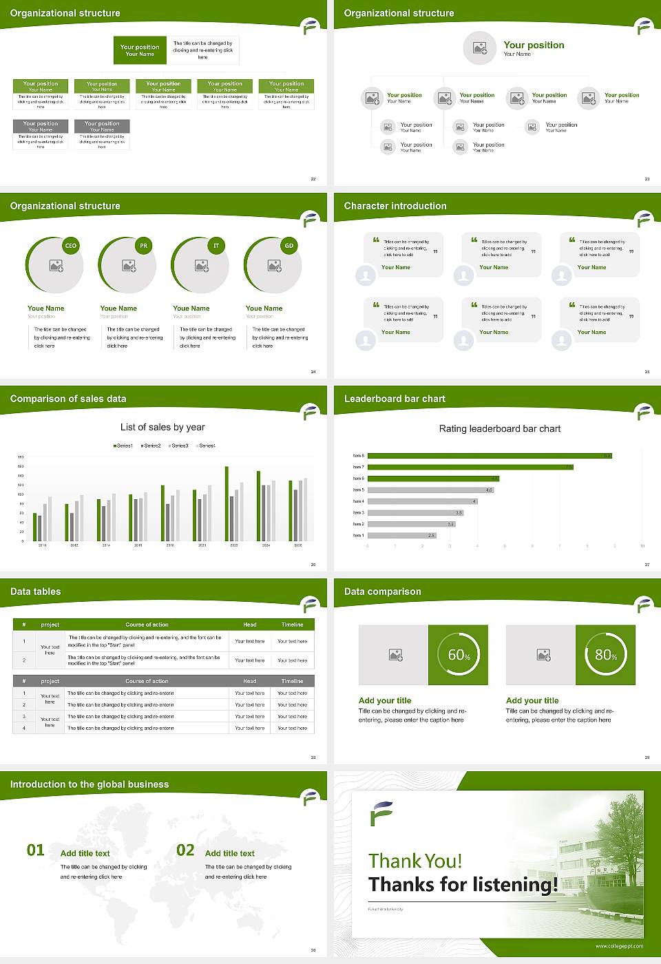 Fukushima University Academic Presentation/Research Findings Report PPT Template16:9 ratio PPT effect preview image4