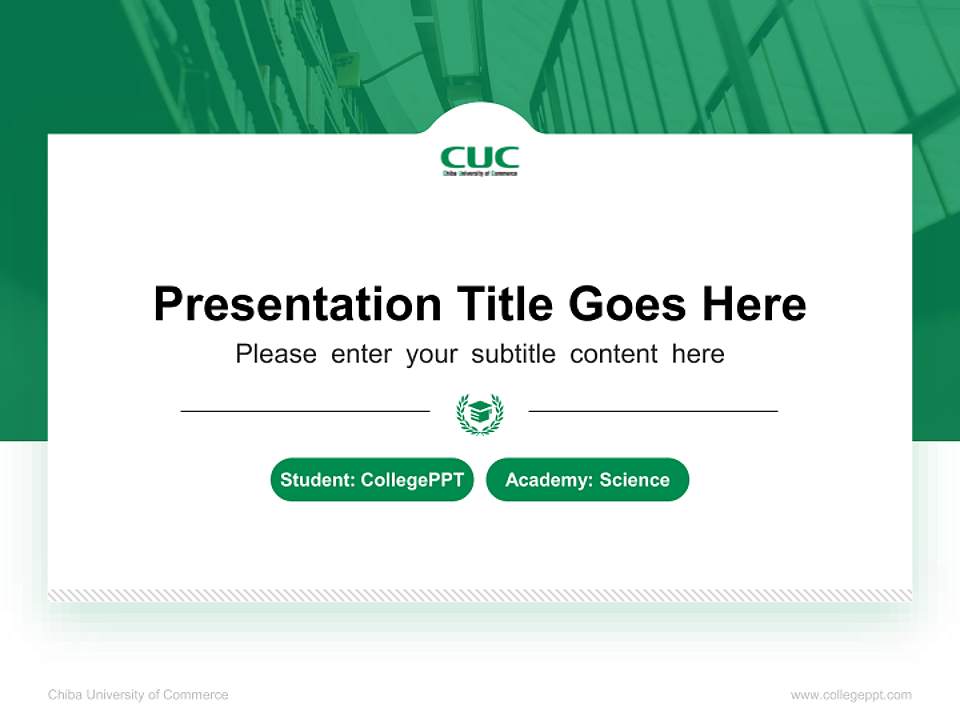 Chiba University of Commerce National Scholarship Defense PPT Template4:3 ratio PPT effect preview image4