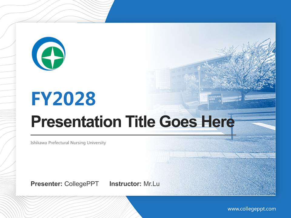 Ishikawa Prefectural Nursing University Academic Presentation/Research Findings Report PPT Template4:3 ratio PPT effect preview image5