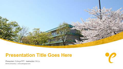 Ehime University Course/Courseware Creation PPT Template
