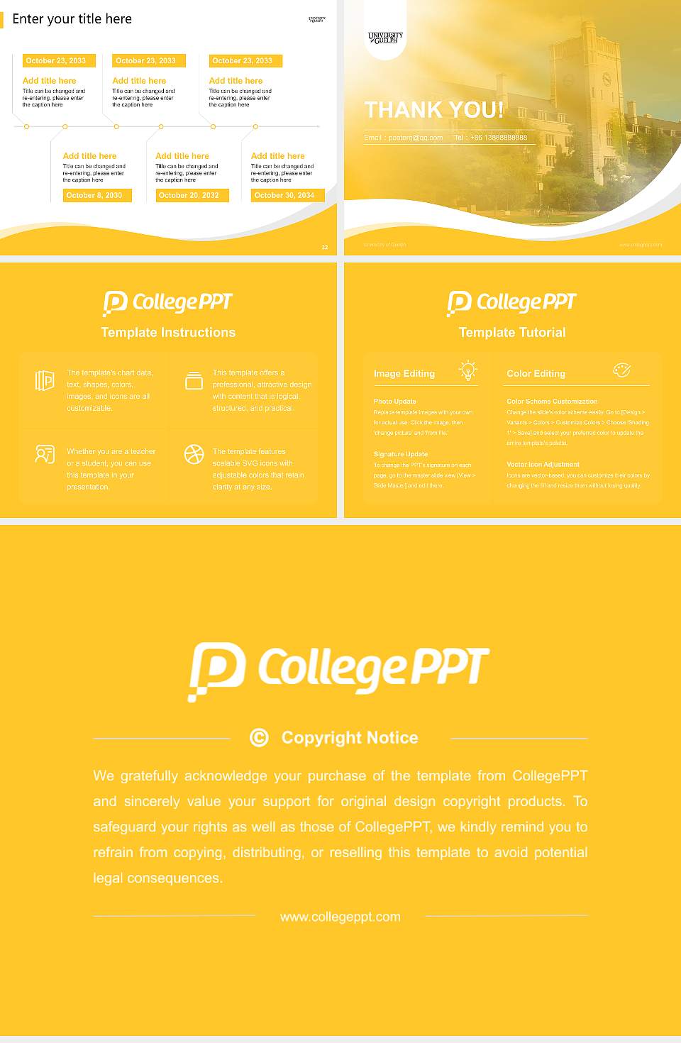 University of Guelph Lecture Sharing and Networking Event PPT Template4:3 ratio PPT effect preview image4