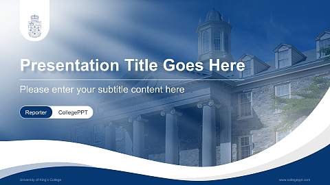 University of King’s College Lecture Sharing and Networking Event PPT Template
