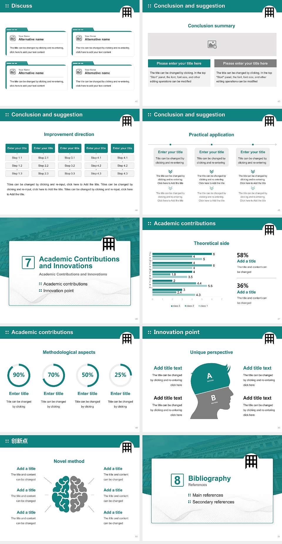 University of Westminster Graduation Thesis Defense PPT Template4:3 ratio PPT effect preview image6