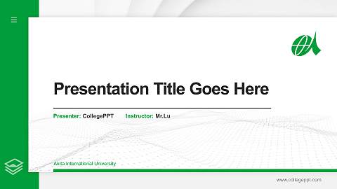 Akita International University Thesis Proposal/Graduation Defense PPT Template
