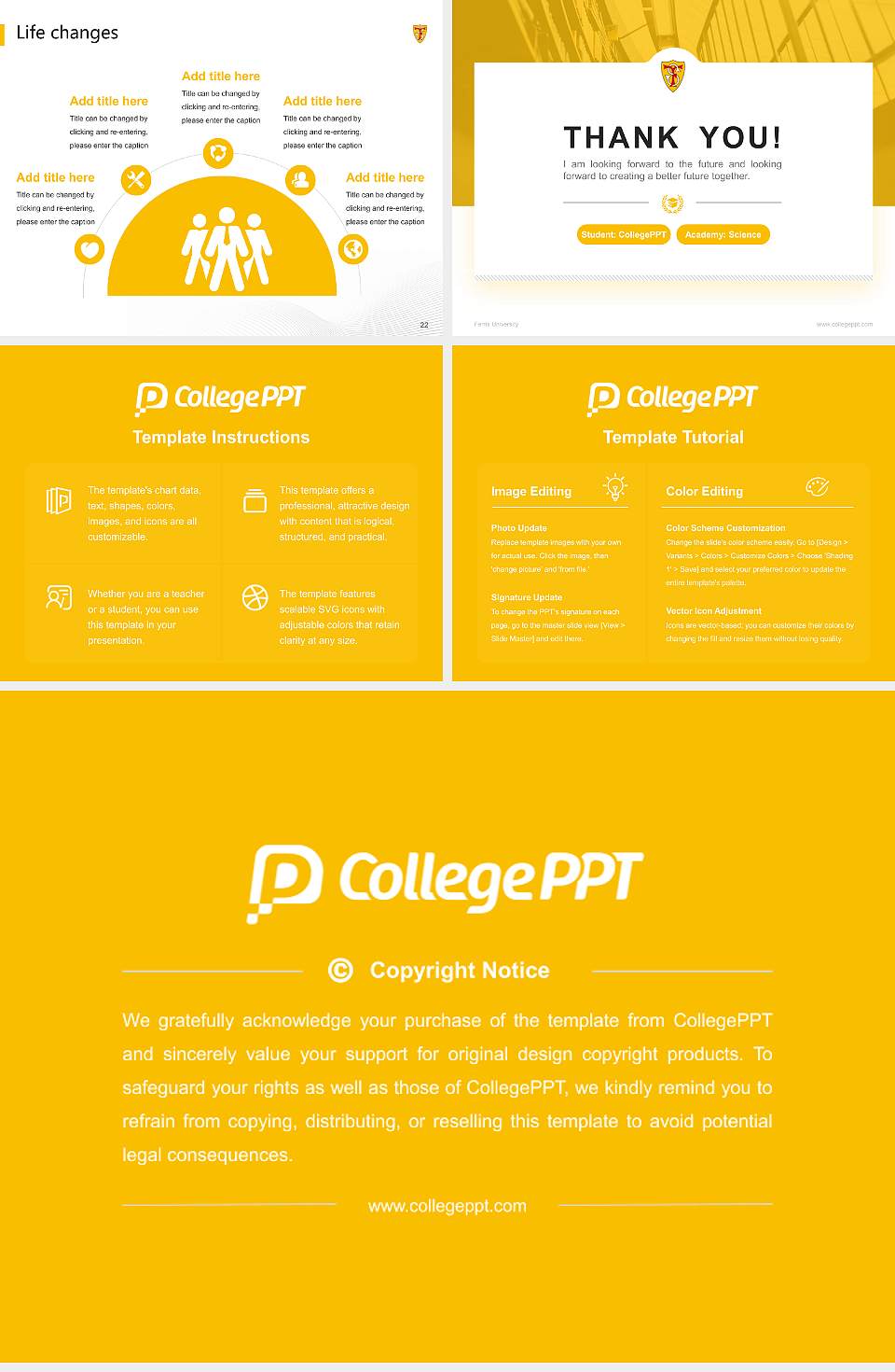 Ferris University National Scholarship Defense PPT Template4:3 ratio PPT effect preview image4