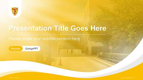 Ferris University Lecture Sharing and Networking Event PPT Template