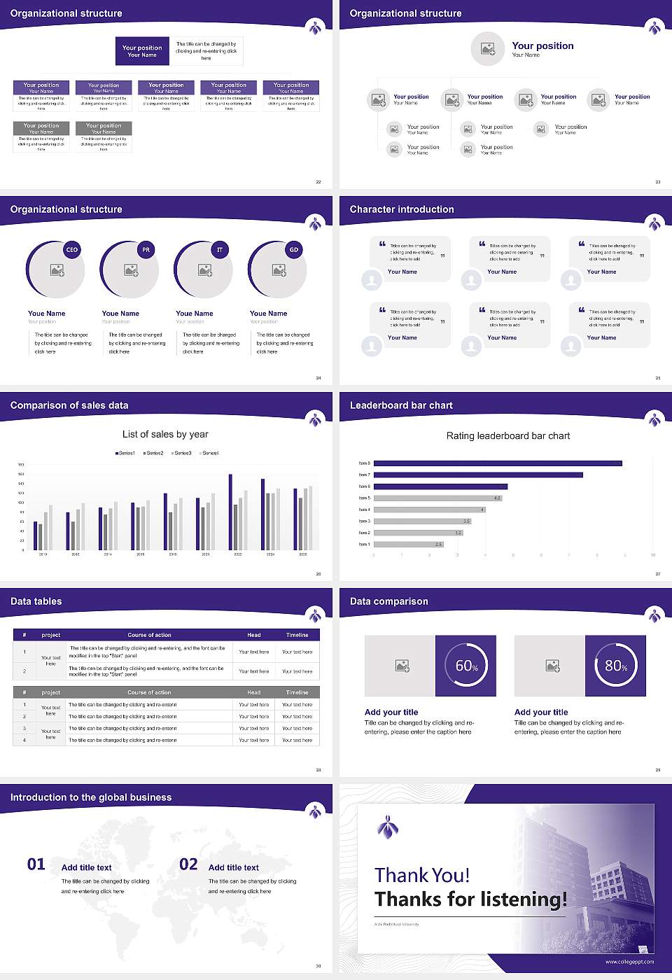 Aichi Prefectural University Academic Presentation/Research Findings Report PPT Template16:9 ratio PPT effect preview image4