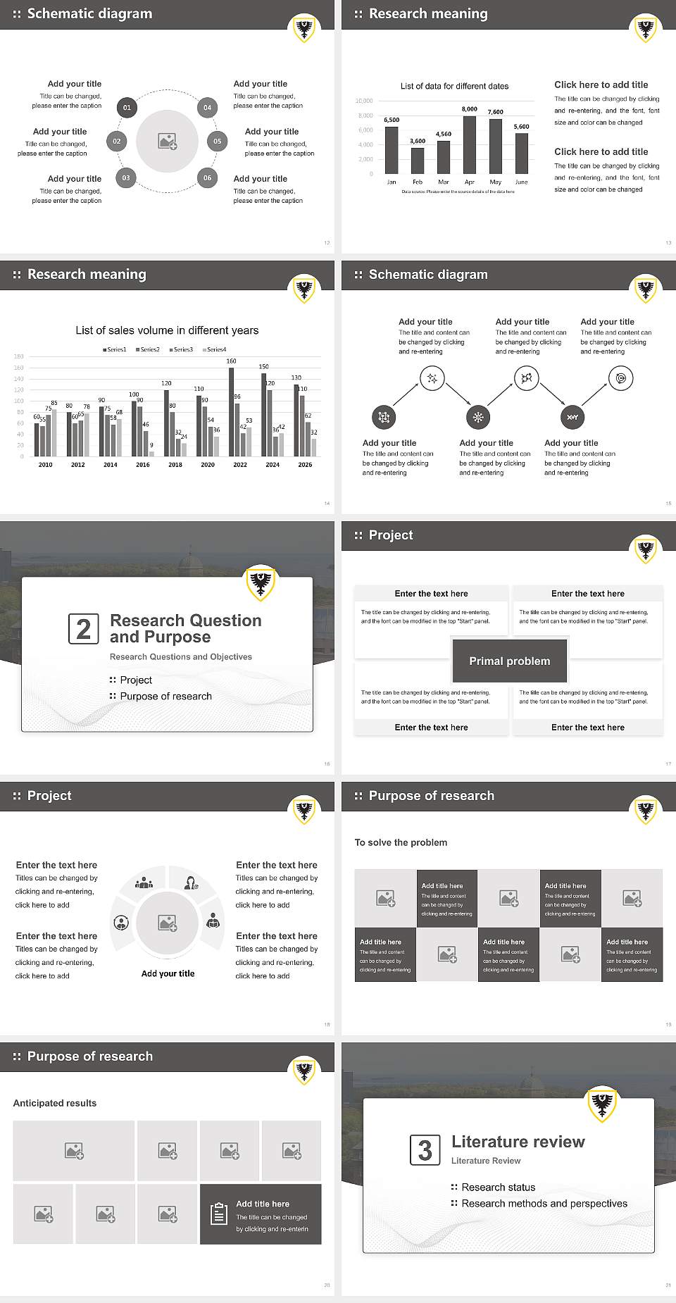 Dalhousie University Graduation Thesis Defense PPT Template4:3 ratio PPT effect preview image3