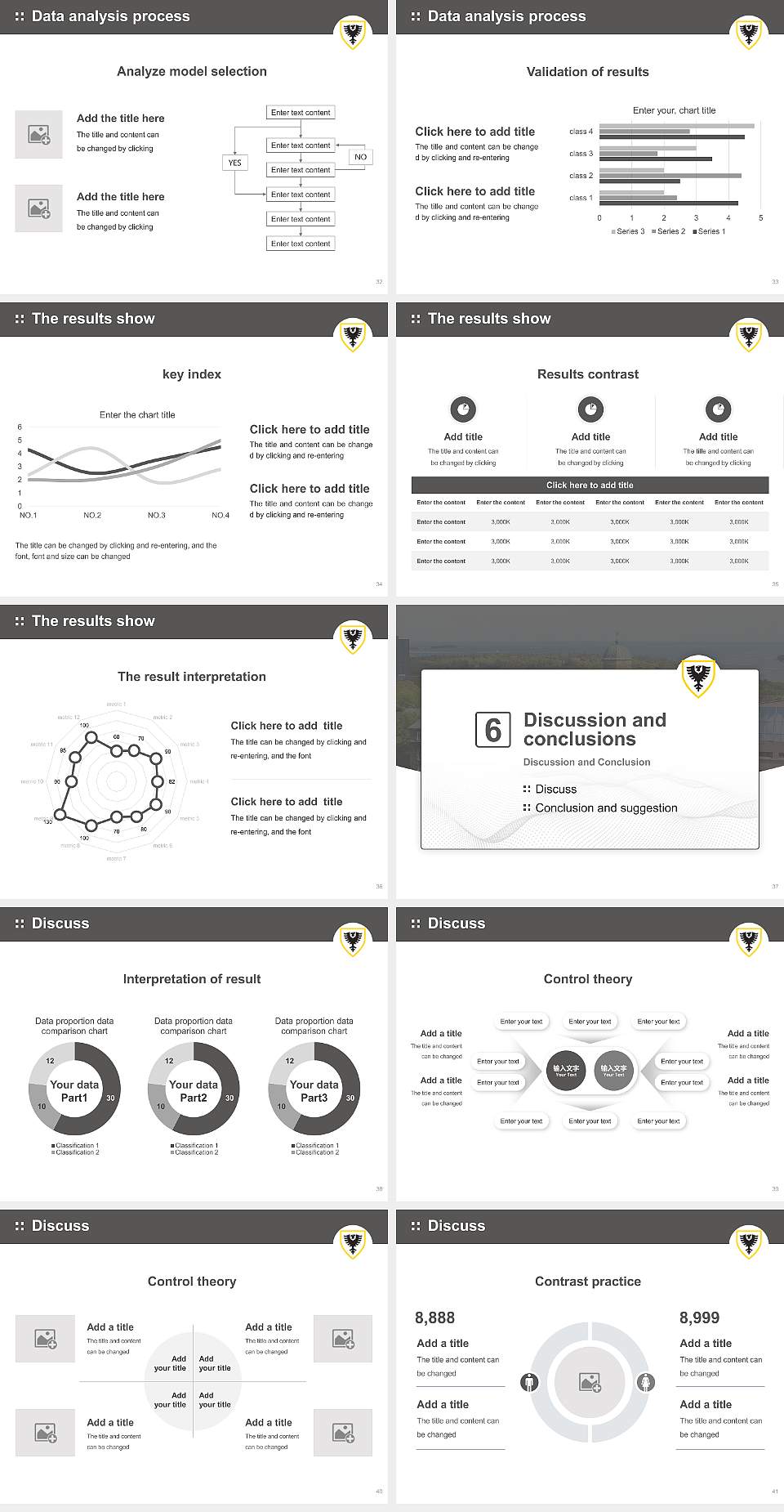 Dalhousie University Graduation Thesis Defense PPT Template4:3 ratio PPT effect preview image5