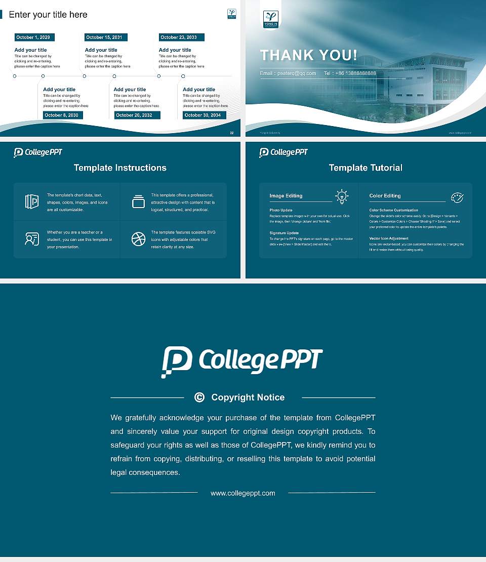 Yong-In University Lecture Sharing and Networking Event PPT Template16:9 ratio PPT effect preview image4