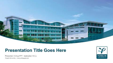 Yong-In University Course/Courseware Creation PPT Template