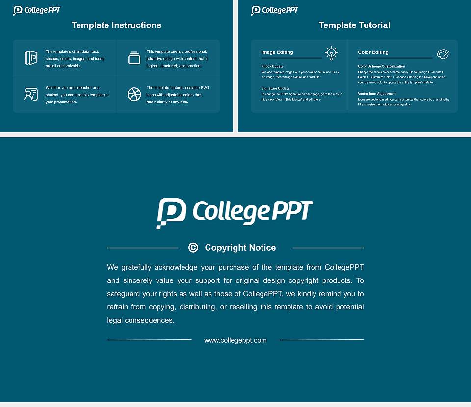 Yong-In University Course/Courseware Creation PPT Template16:9 ratio PPT effect preview image5