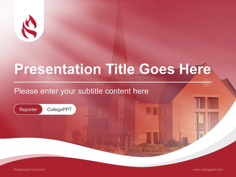 Kingswood University Lecture Sharing and Networking Event PPT Template4:3 ratio PPT effect preview image4