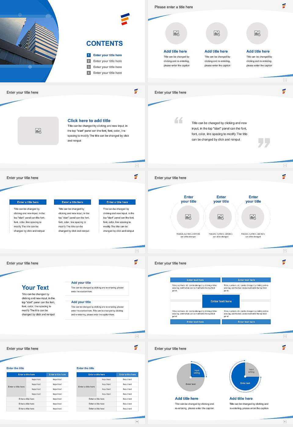 Fukui University of Technology Course/Courseware Creation PPT Template16:9 ratio PPT effect preview image2