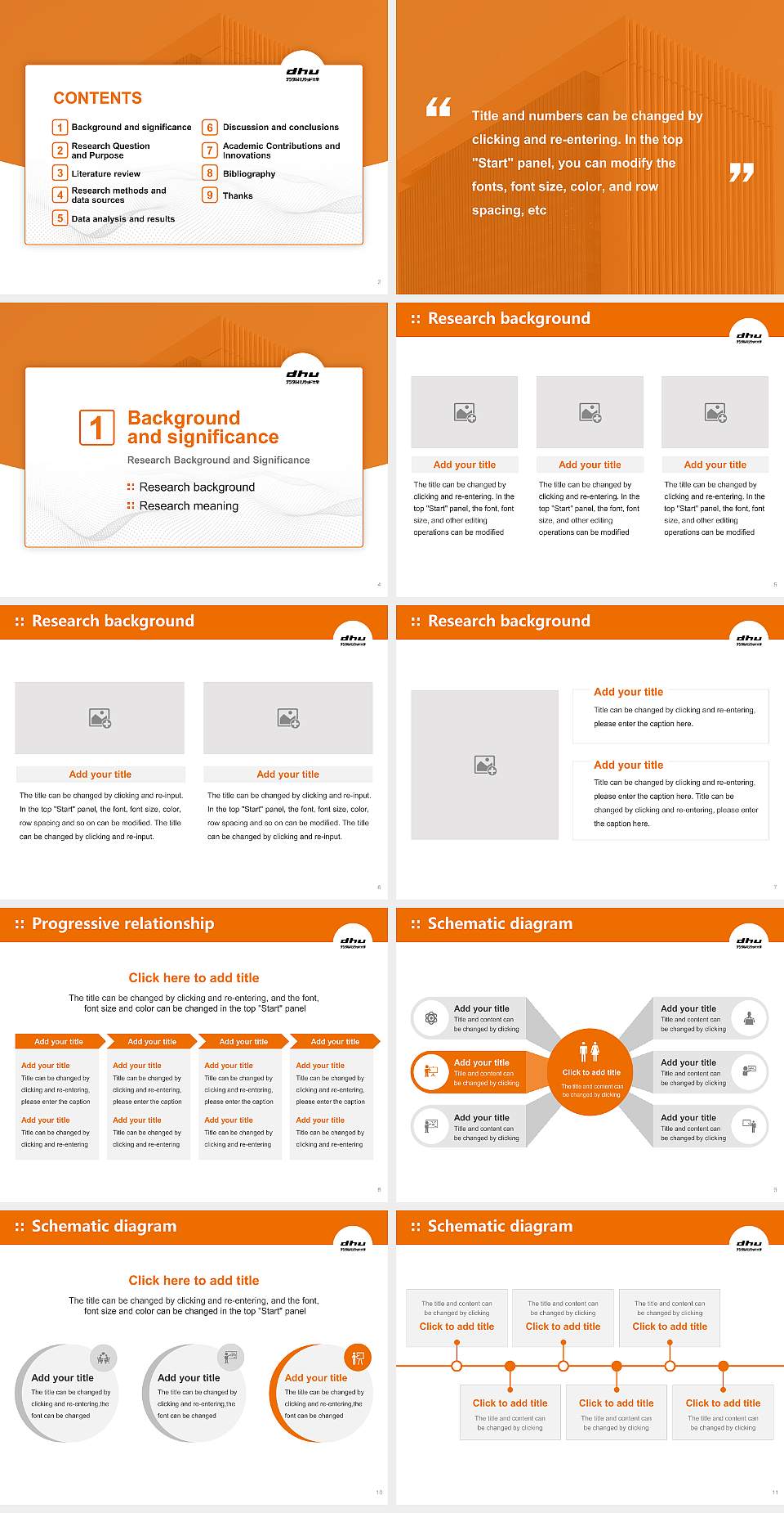 Digital Hollywood University Graduation Thesis Defense PPT Template4:3 ratio PPT effect preview image2