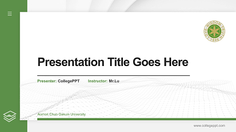 Aomori Chuo Gakuin University Thesis Proposal/Graduation Defense PPT Template