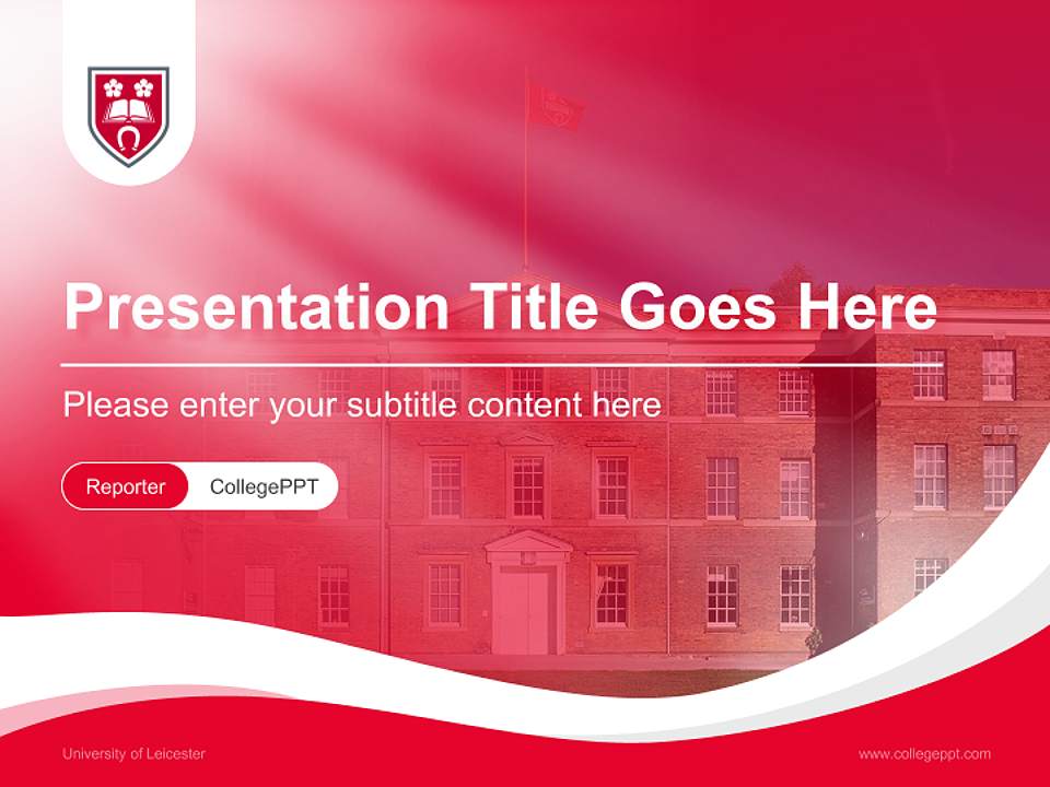 University of Leicester Lecture Sharing and Networking Event PPT Template4:3 ratio PPT effect preview image4