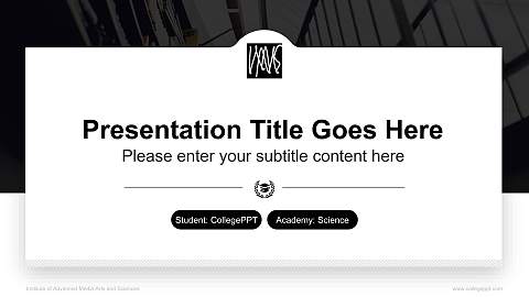 Institute of Advanced Media Arts and Sciences National Scholarship Defense PPT Template