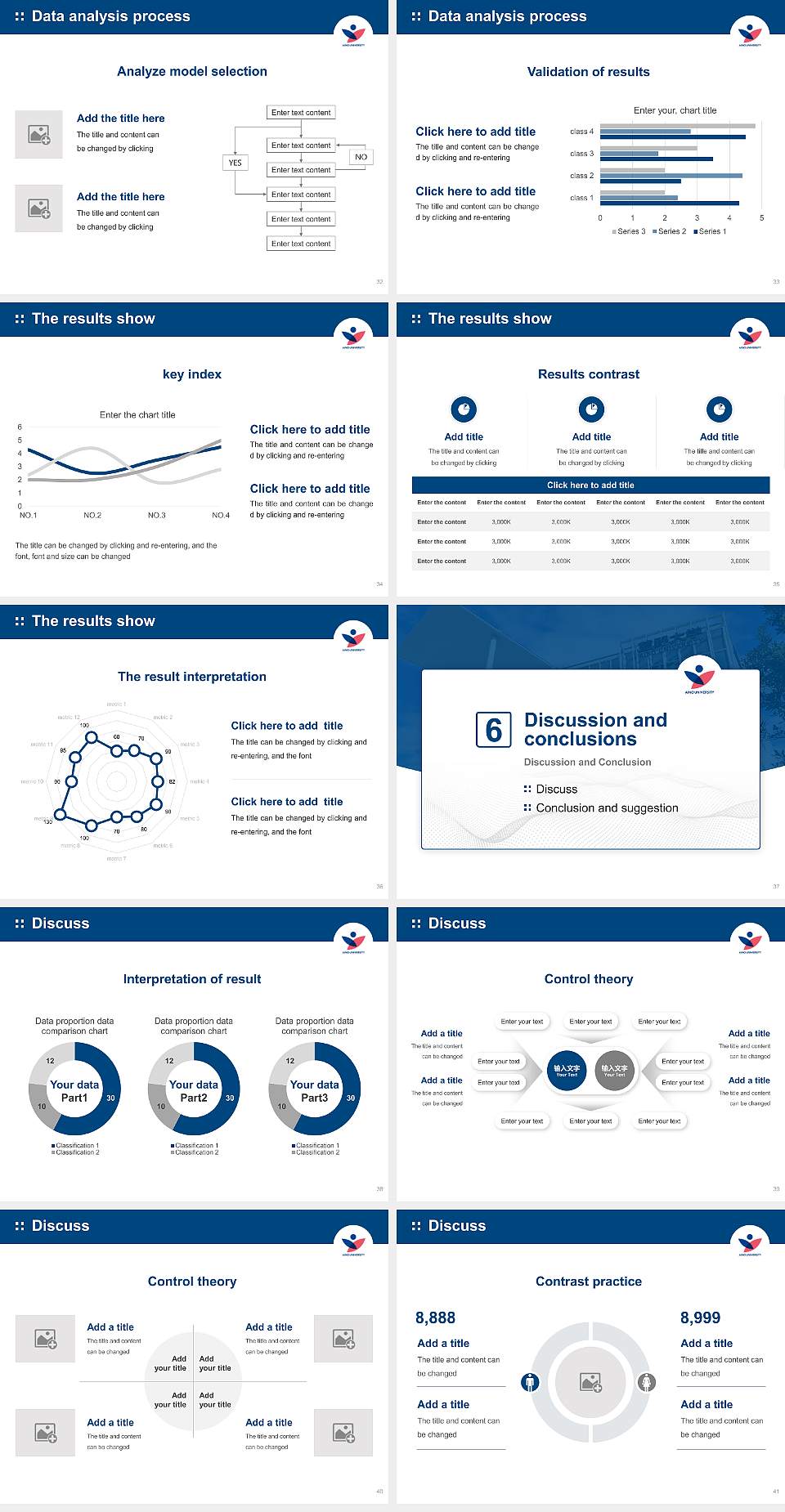 Aino University Graduation Thesis Defense PPT Template4:3 ratio PPT effect preview image5