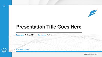 Fukushima College Thesis Proposal/Graduation Defense PPT Template