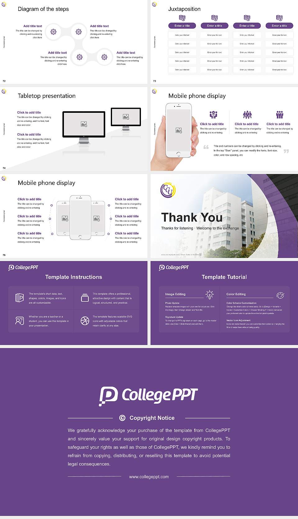 Chuo Gakuin University Competition/Entrepreneurship Contest PPT Template16:9 ratio PPT effect preview image9