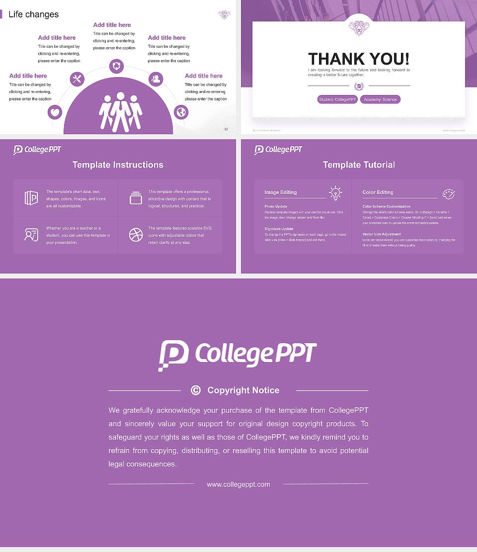 Bunka Gakuen University National Scholarship Defense PPT Template16:9 ratio PPT effect preview image4