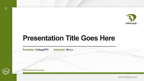 Daito Bunka University Thesis Proposal/Graduation Defense PPT Template