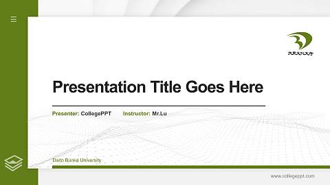 Daito Bunka University Thesis Proposal/Graduation Defense PPT Template