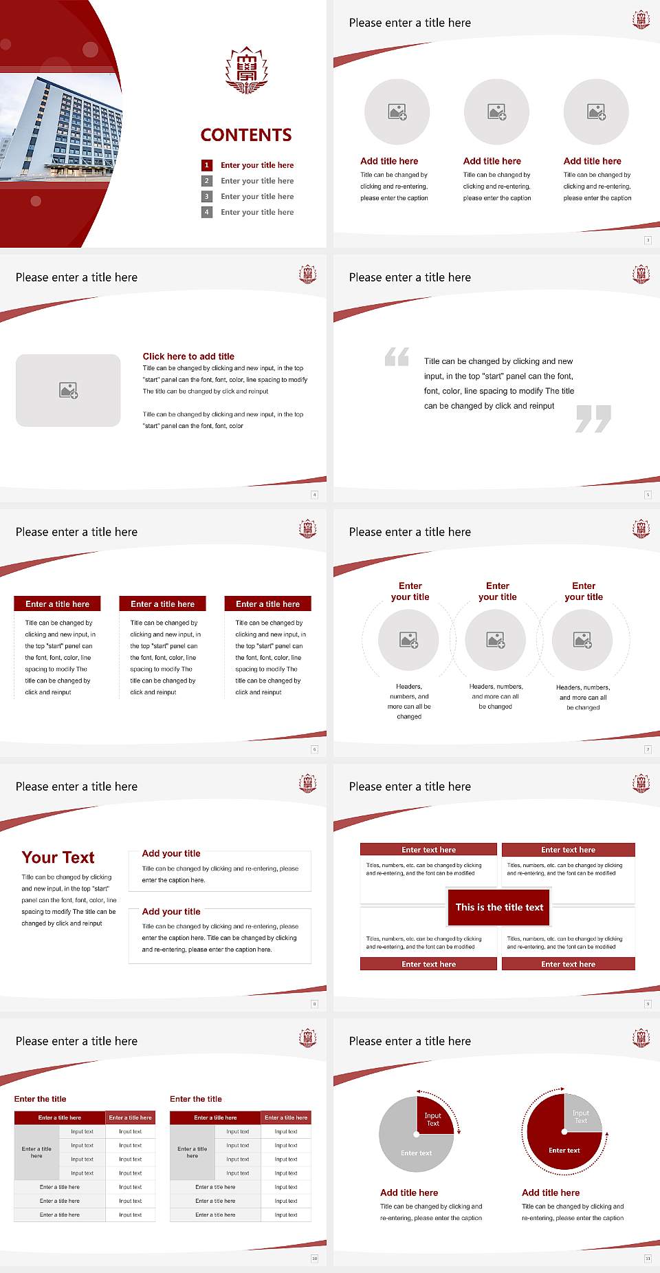 Fukuoka University Course/Courseware Creation PPT Template4:3 ratio PPT effect preview image2