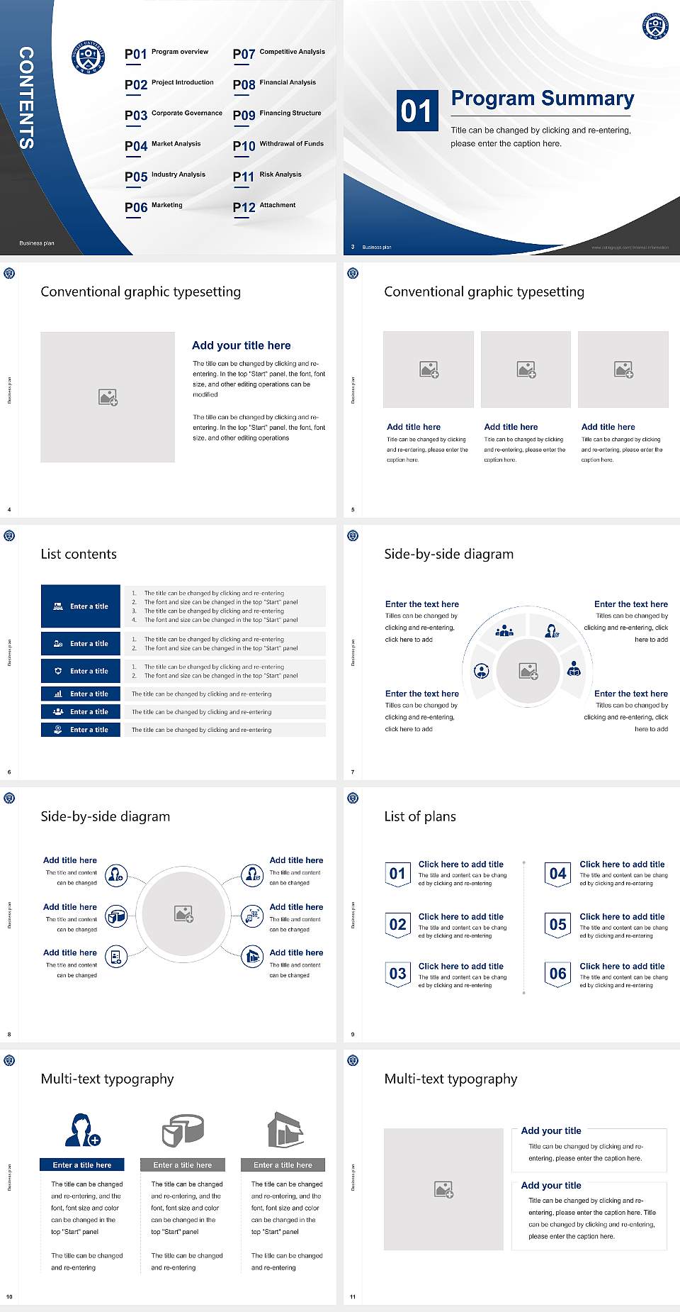 Yonsei University Competition/Entrepreneurship Contest PPT Template4:3 ratio PPT effect preview image2