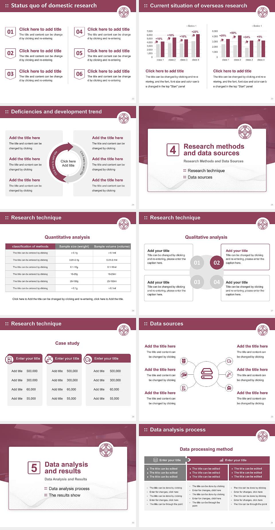 Baiko Gakuin University Graduation Thesis Defense PPT Template4:3 ratio PPT effect preview image4