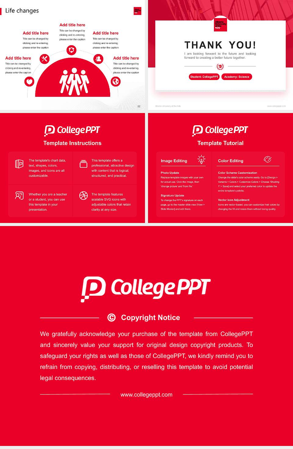 Alberta University of the Arts National Scholarship Defense PPT Template4:3 ratio PPT effect preview image4