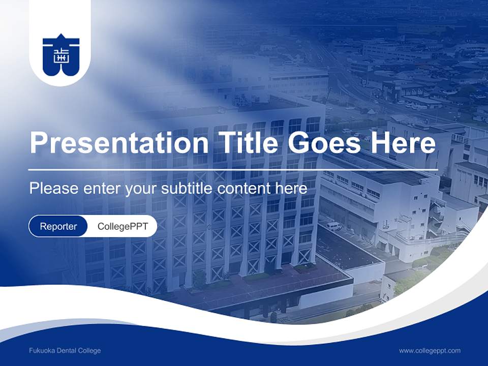 Fukuoka Dental College Lecture Sharing and Networking Event PPT Template4:3 ratio PPT effect preview image4