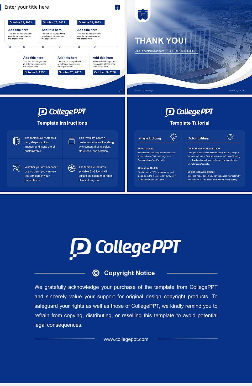 Fukuoka Dental College Lecture Sharing and Networking Event PPT Template4:3 ratio PPT effect preview image4
