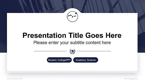 Bunsei University of Art National Scholarship Defense PPT Template