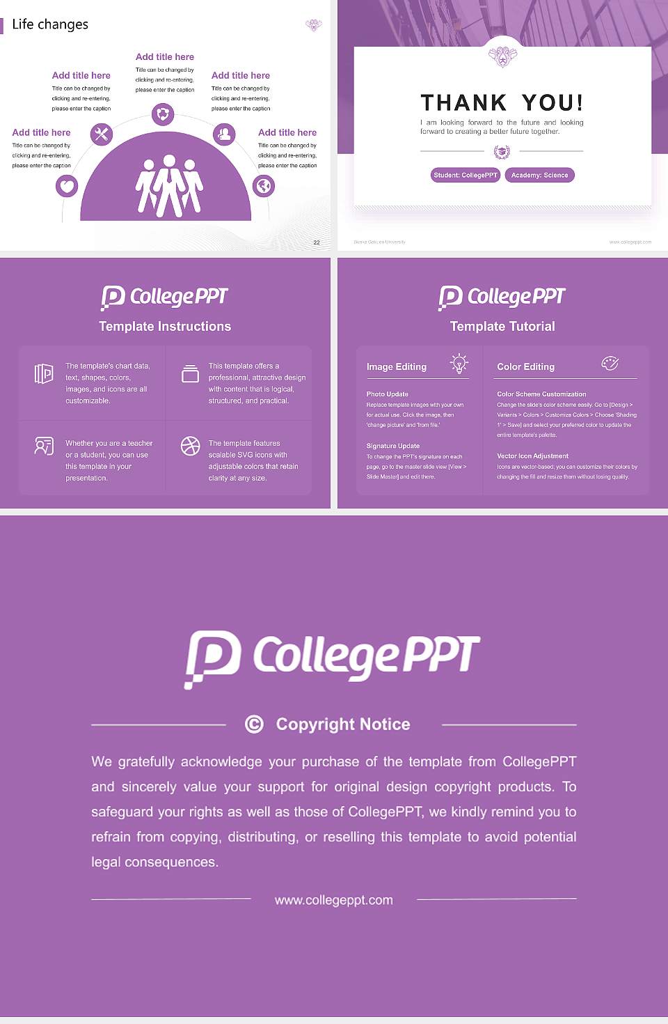 Bunka Gakuen University National Scholarship Defense PPT Template4:3 ratio PPT effect preview image4