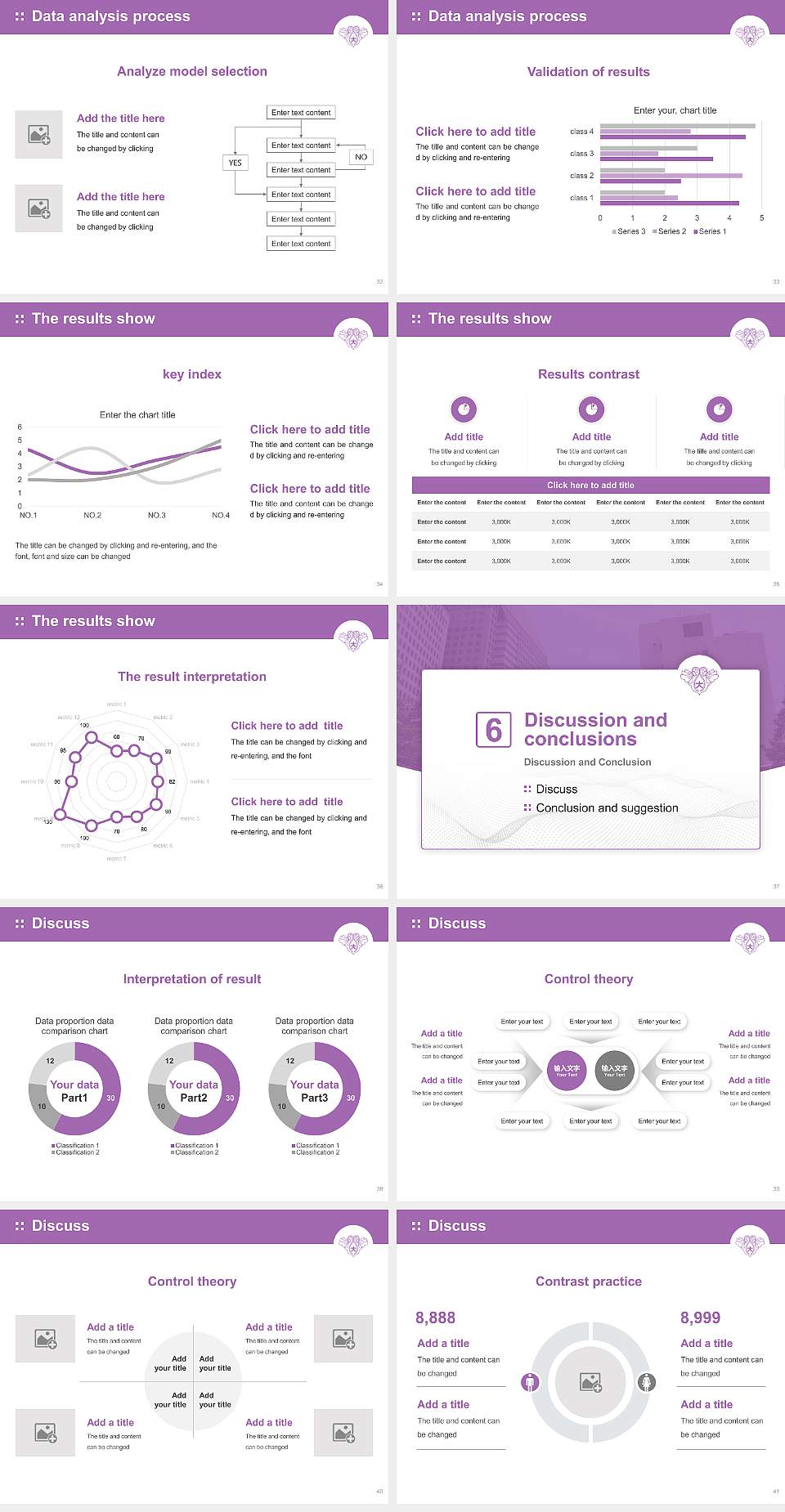 Bunka Gakuen University Graduation Thesis Defense PPT Template4:3 ratio PPT effect preview image5