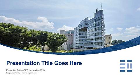 Edogawa University Course/Courseware Creation PPT Template