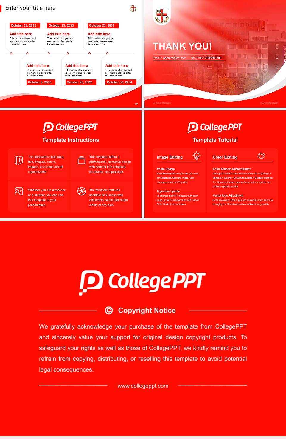 University of Chester Lecture Sharing and Networking Event PPT Template4:3 ratio PPT effect preview image4