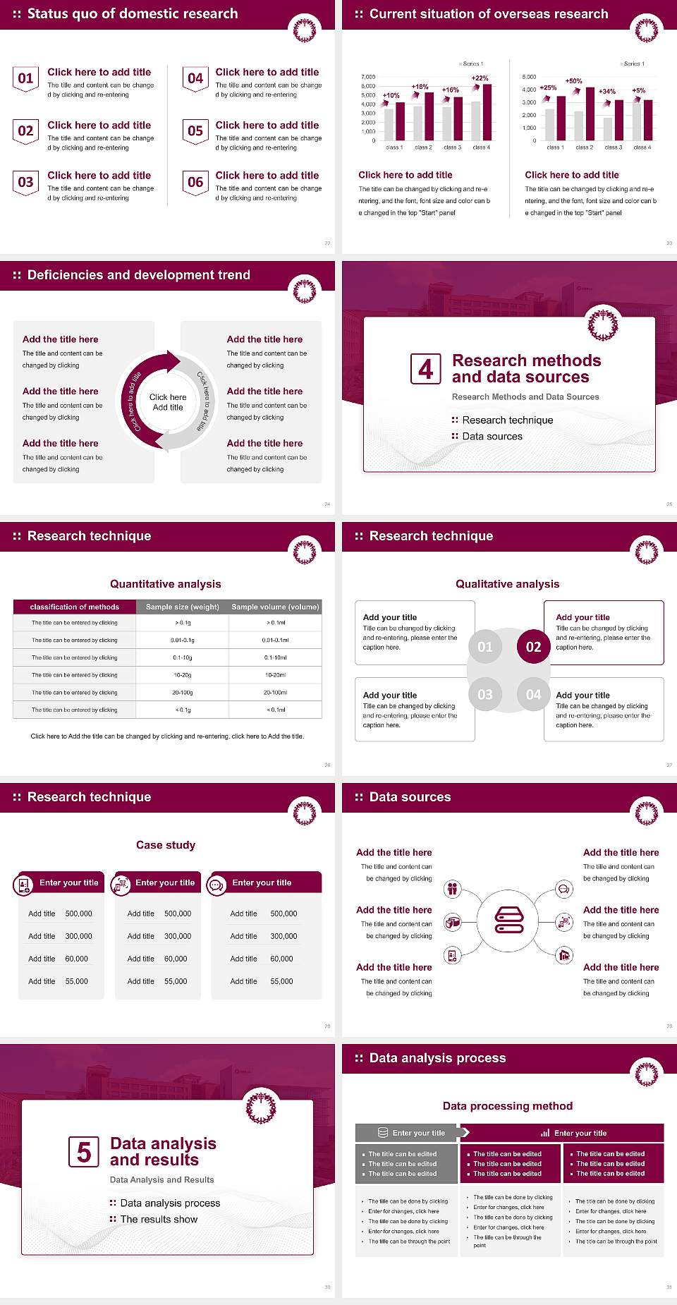 J. F. Oberlin University Graduation Thesis Defense PPT Template4:3 ratio PPT effect preview image4