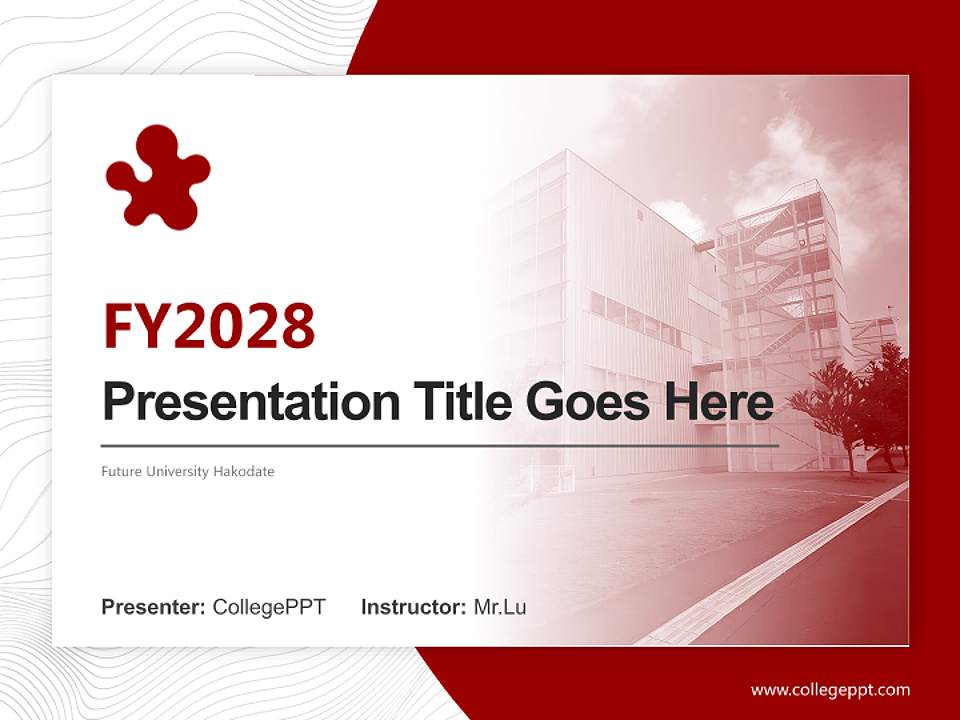 Future University Hakodate Academic Presentation/Research Findings Report PPT Template4:3 ratio PPT effect preview image5