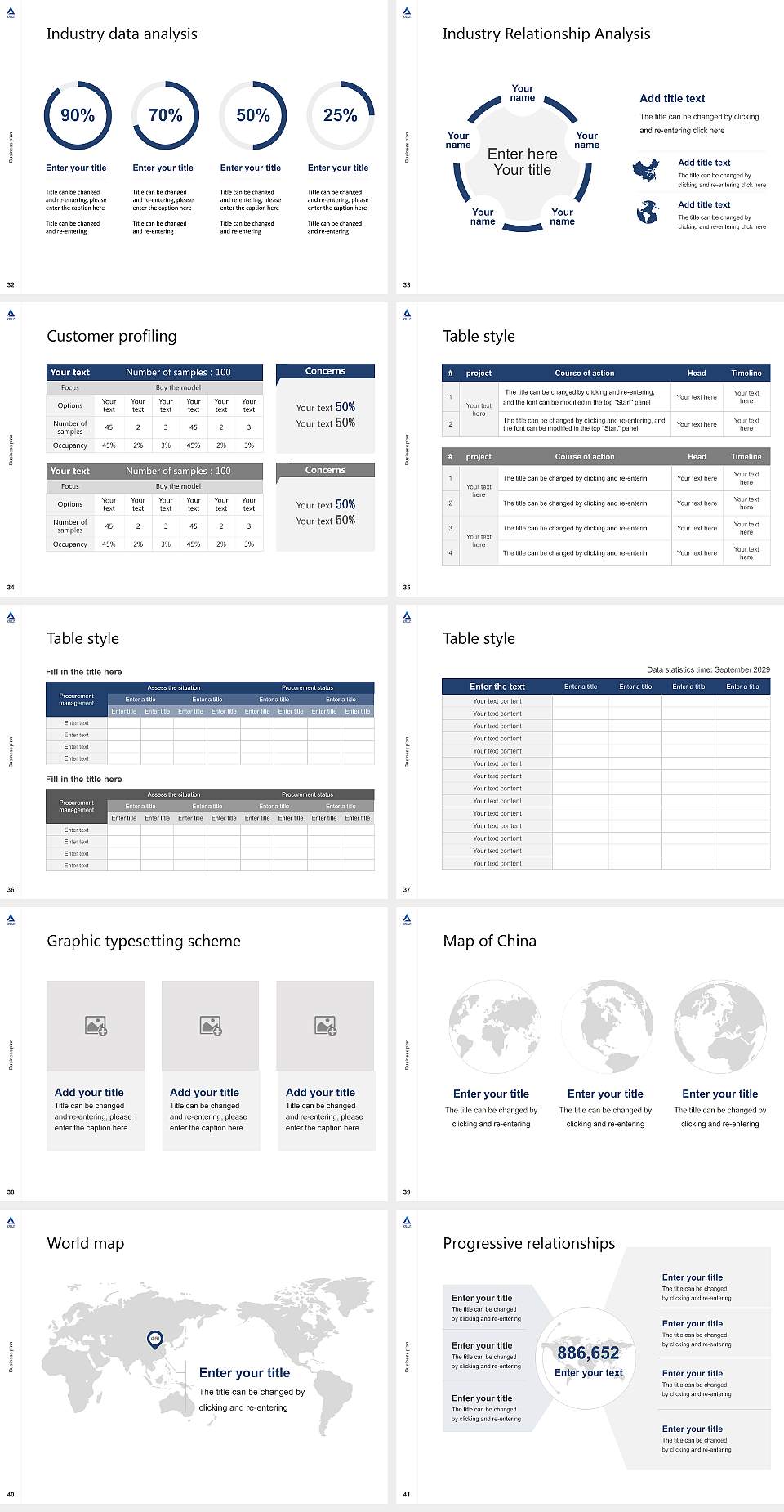 Aichi University Competition/Entrepreneurship Contest PPT Template4:3 ratio PPT effect preview image5
