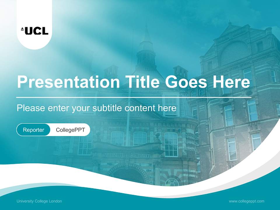 University College London Lecture Sharing and Networking Event PPT Template4:3 ratio PPT effect preview image4