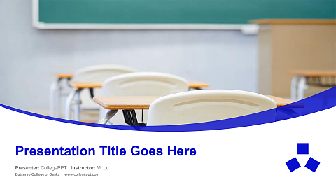 Butsuryo College of Osaka Course/Courseware Creation PPT Template
