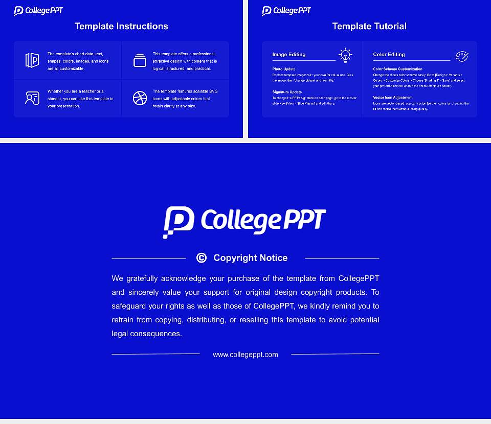 Butsuryo College of Osaka Course/Courseware Creation PPT Template16:9 ratio PPT effect preview image5