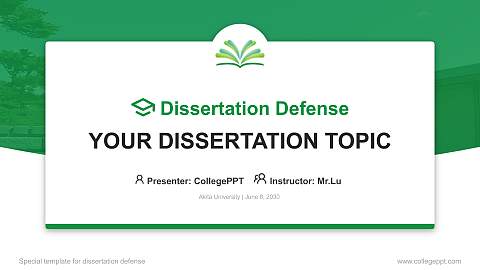 Akita University Graduation Thesis Defense PPT Template