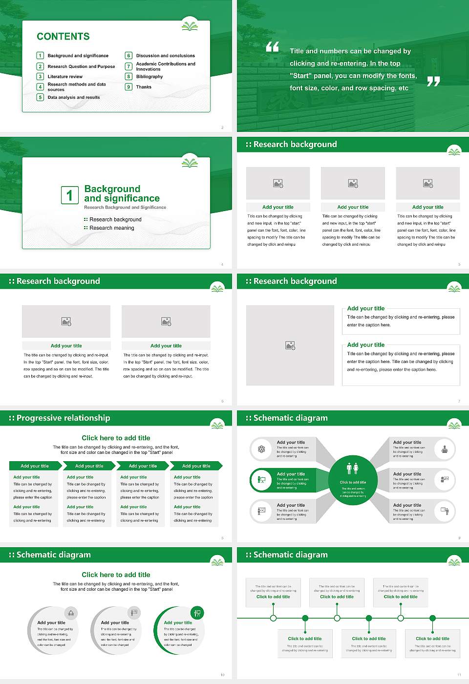 Akita University Graduation Thesis Defense PPT Template16:9 ratio PPT effect preview image2