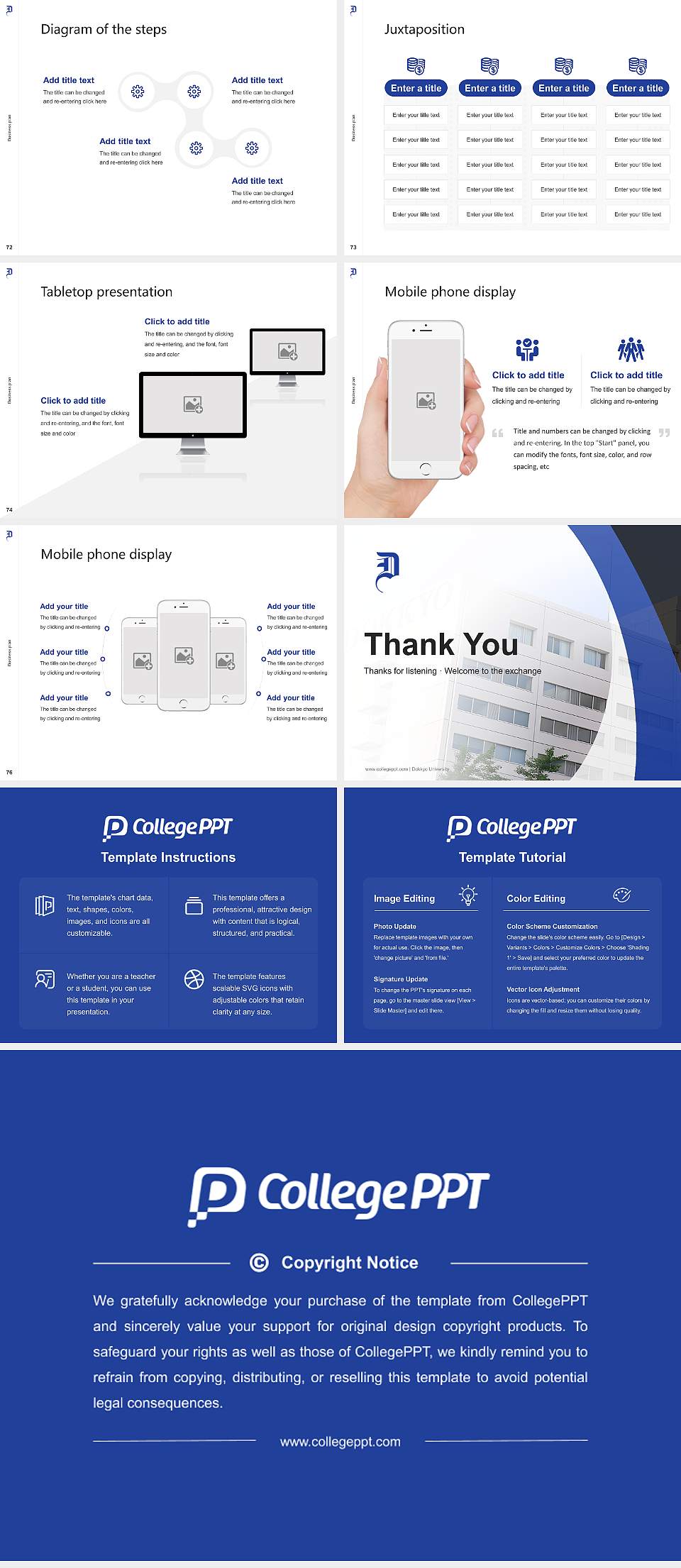 Dokkyo University Competition/Entrepreneurship Contest PPT Template4:3 ratio PPT effect preview image9