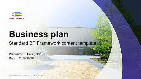 Bukkyo University Competition/Entrepreneurship Contest PPT Template